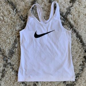 White Nike Racerback Tank